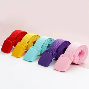 Ceinture en Nylon pour Enfant – Garçon ou Fille – Multiples Couleurs